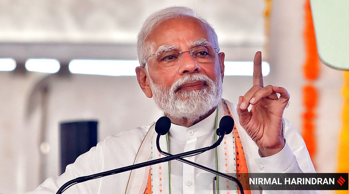 In 2005, the US had placed Modi, who was then the chief minister of Gujarat, on a visa ban after allegations that his government did not do anything to stop the 2002 riots. (Express file photo by Nirmal Harindran)