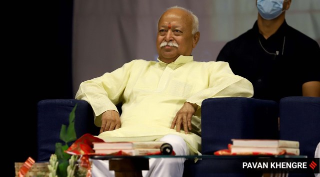 The RSS leader called for respecting all religious faiths and their rituals. (Express file photo by Pavan Khengre)