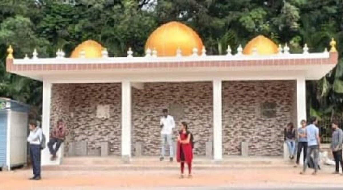 The bus stand falls under the Krishnaraja constituency, represented by BJP MLA SA Ramdas. (Express photo)