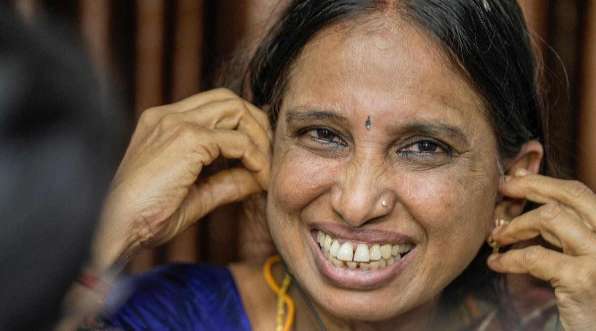 Chennai: Nalini Sriharan, one of the convicts in the Rajiv Gandhi assassination case, during a press conference, a day after she was released from the prison following the Supreme Court's order, in Chennai, Sunday, Nov. 13, 2022. (PTI Photo/R Senthil Kumar)