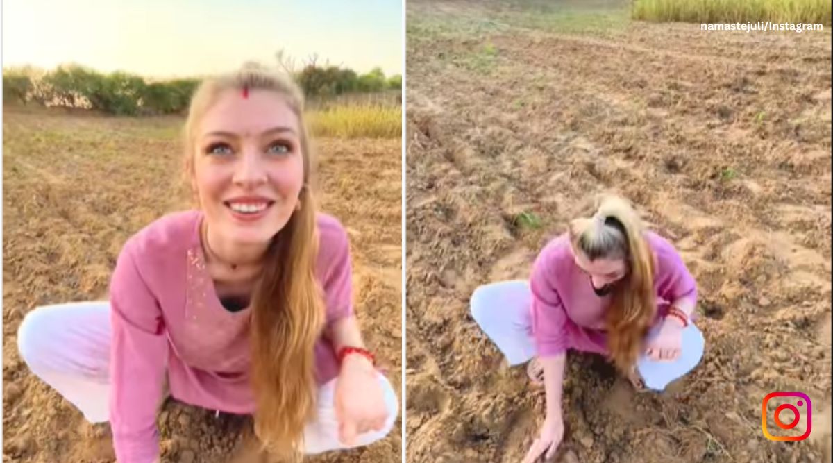 1200px x 667px - German woman plants onions with Indian mother-in-law, says it's fun. Watch  video | The Indian Express