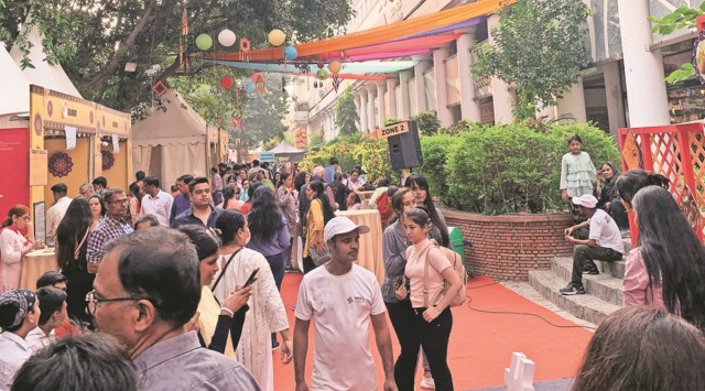 Saras Food Festival 2022 is  on at Handicraft Bhawan, Baba Kharak Singh Marg, till November 10. (Express Photo)