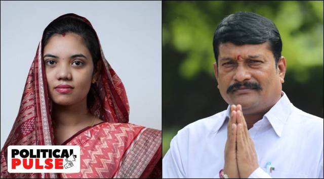 BJD candidate Barsha Singh Bariha (Twitter/DD News) and BJP's Pradip Purohit. (official Facebook account).