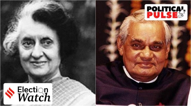 Former Prime Minister Indira Gandhi and Atal Bihari Vajpayee (Archive)
