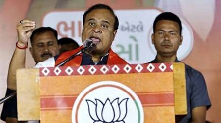 Assam CM Himanta Biswa Sarma during a public meeting ahead of Gujarat Assembly election in Ahmedabad (Photo Credits: PTI)