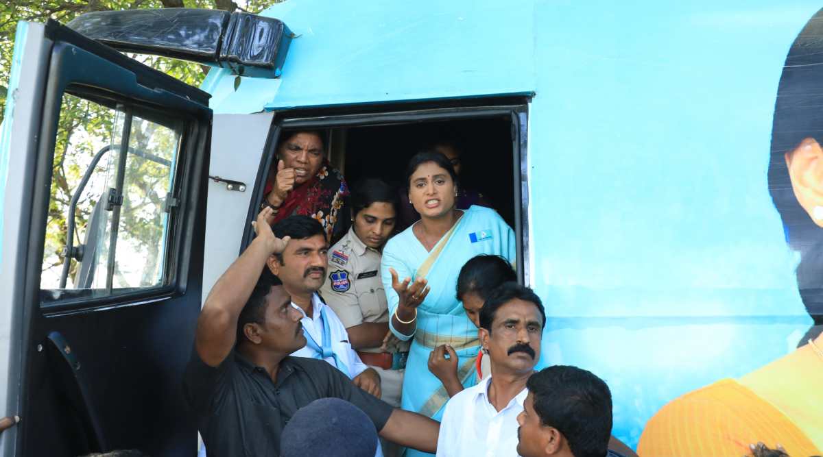 Ysr Sharmila Sex Videos - YSR Telangana Party chief Sharmila detained after clash between party  members, BRS workers | Hyderabad News - The Indian Express