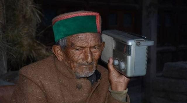 Negi, then 34 years old, cast his vote at Kalpa and became the first voter in free India. (Express Photo)
