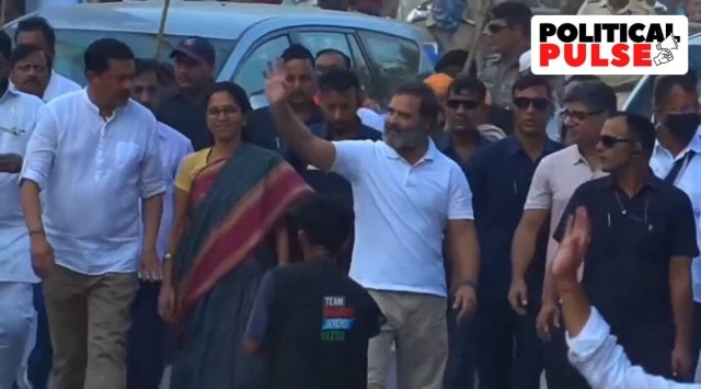 NCP MP Supriya Sule and former Congress chief Rahul Gandhi in the Nanded leg of the Bharat leg of the Yatra (Twitter: Nitin Agarwal INC)