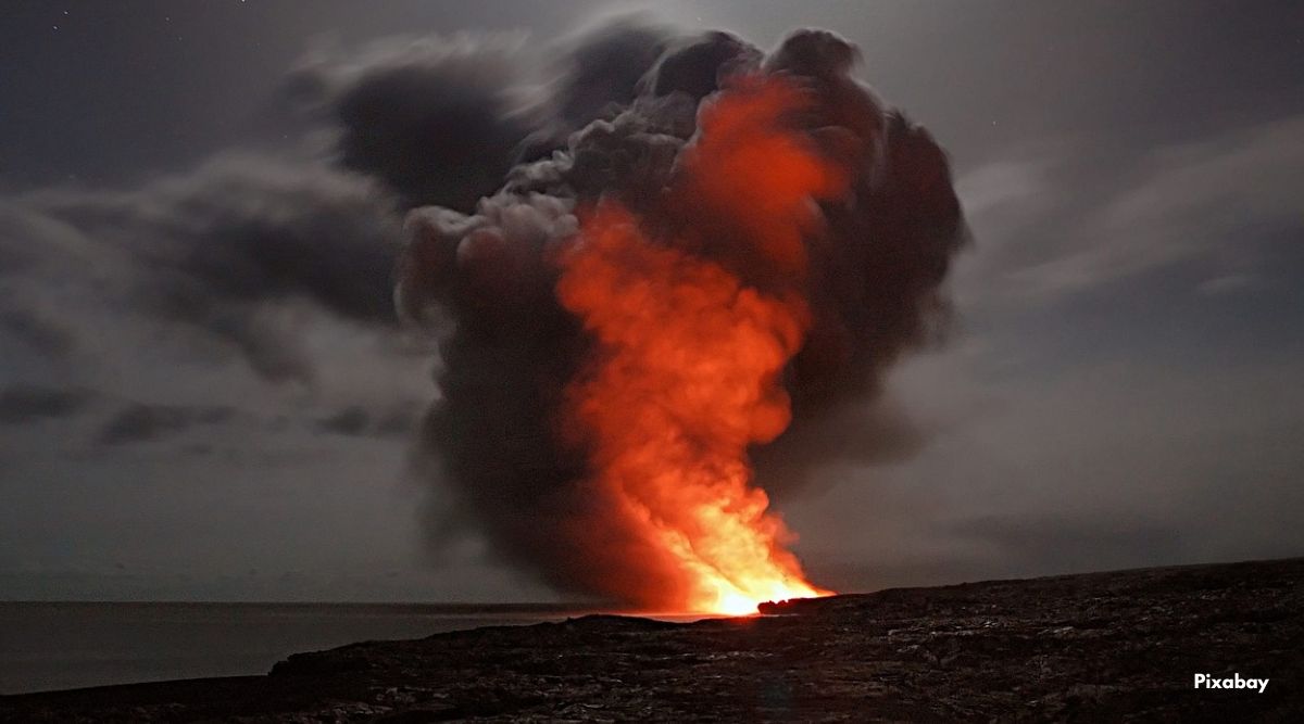 What happens when humans fall in lava lake, human fall in volcano, Erta Ale, an active volcano in Ethiopia, Viral volcano video, Volcano lava lake viral tweets, volcano experiments, indian express