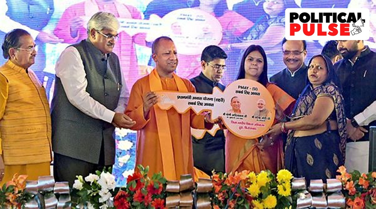 On Sunday, the CM addressed one such *sammelan* in Ayodhya, where he launched 46 development projects worth Rs 1,057 crore, preceded by similar sammelans in Firozabad, Aligarh, Prayagraj, Jhansi, Ghaziabad, Gorakhpur and Saharanpur, in which the CM unveiled and laid foundations of projects worth over Rs 5,880 crore in total. (PTI)