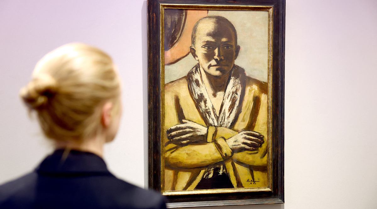 Ein Selbstporträt eines vor den Nazis geflohenen Künstlers könnte einen deutschen Auktionsrekord brechen