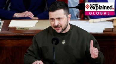 Ukraine's President Volodymyr Zelenskiy addresses a joint meeting of the U.S. Congress in the House Chamber of the U.S. Capitol in Washington, U.S., December 21, 2022.