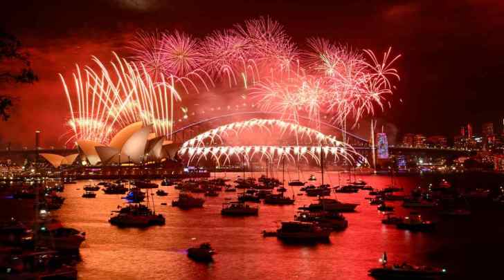Fireworks exploded over Sydney Harbour during the New Year's Eve celebrations in Sydney, Australia, last year. (REUTERS/Jaimi Joy)