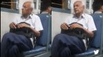 senior citizen singing on train, elderly man singing tumi hi aana, marjavaan, elderly man singing on train, indian express