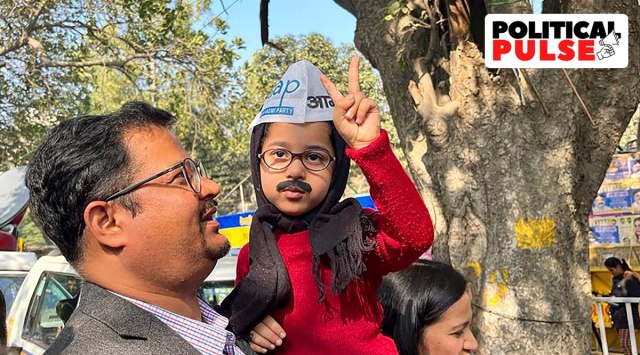 A boy dressed as Delhi Chief Minister and AAP National Convener Arvind Kejriwal, in New Delhi, Wednesday, Dec. 7, 2022. (PTI Photo/Shweta Sharma)