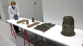 artifacts, looted artifacts, Germany foreign minister, artifacts looted by Europeans, artifacts returned to Nigeria, indian express news