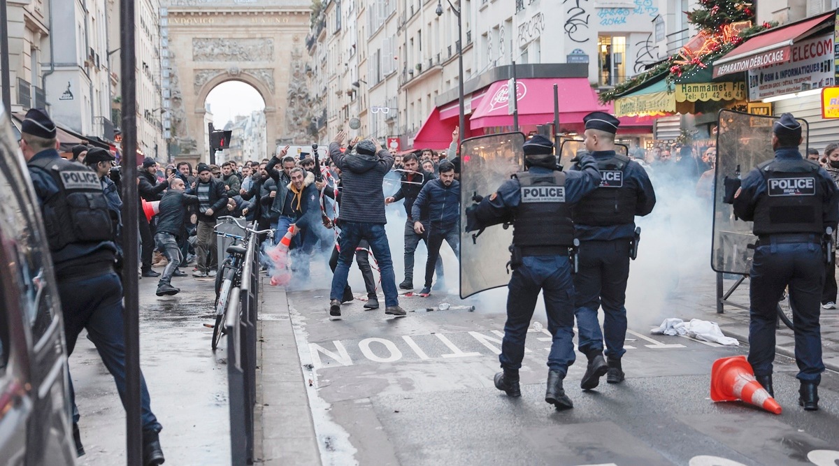 Parisian police deploy tear gas as clashes break out after attack on