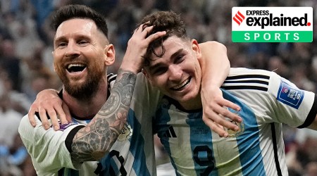 Julian Alvarez, Alvarez goal, Alvarez goal video, Alvarez final goal, who is Alvarez, Argentina vs France, France vs Argentina, Argentina goals, World cup finals, Indian Express