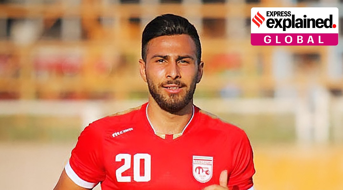 Iranian footballer Amir nasr-azadani.