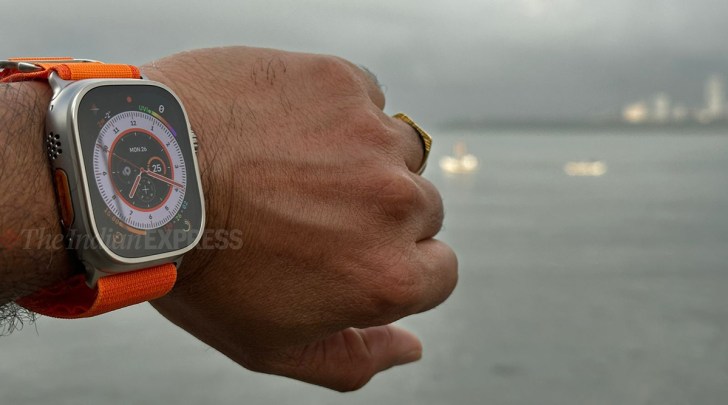The Apple Watch Ultra is seen in this photo 