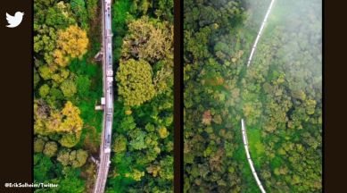Norwegian diplomat Erik Solheim, Bengaluru - Udupi Railway line, Indian Railways viral videos, Most beautiful railway views, India tourism videos, Indian Express