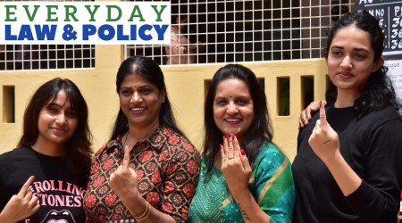 People cast votes in Bengaluru during the Karnataka Assembly elections