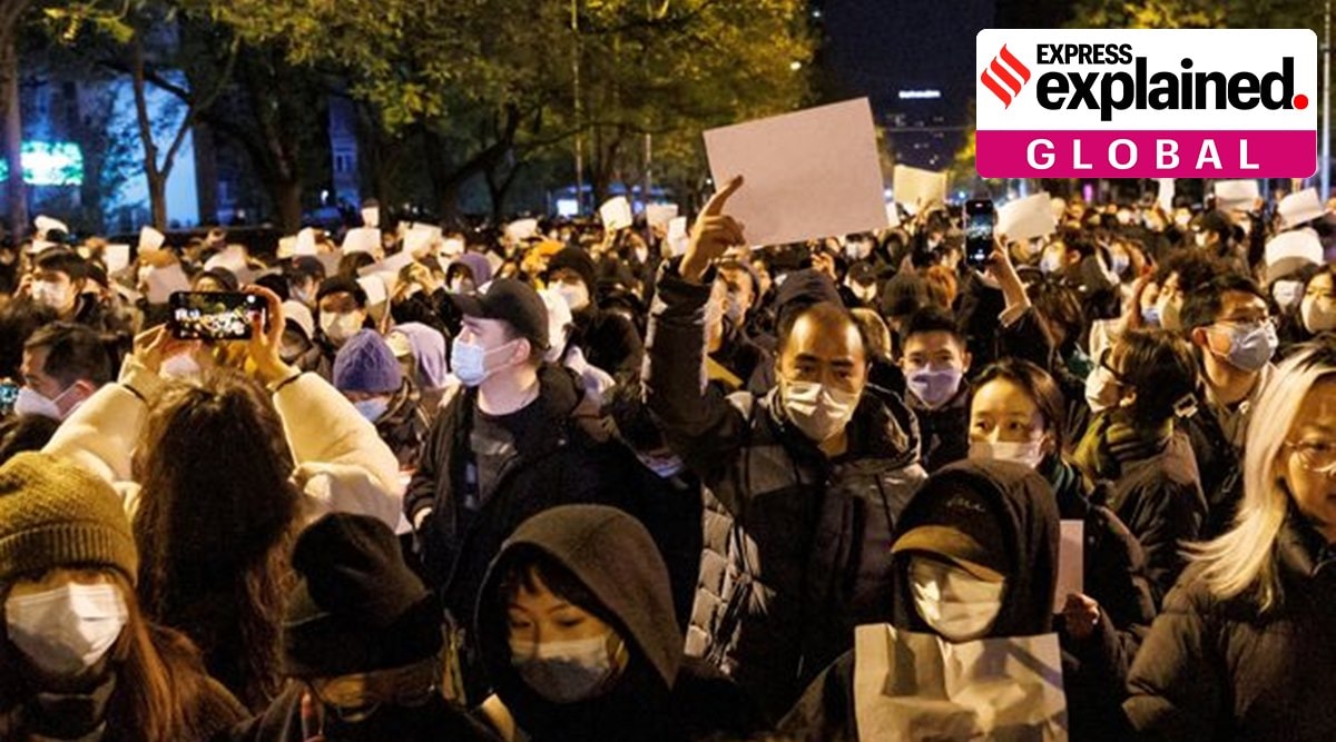 China protests, China Covid protests, China lockdown, Xi Jinping protests, China news, Foxconn protests, Zero-Covid China, Indian Express