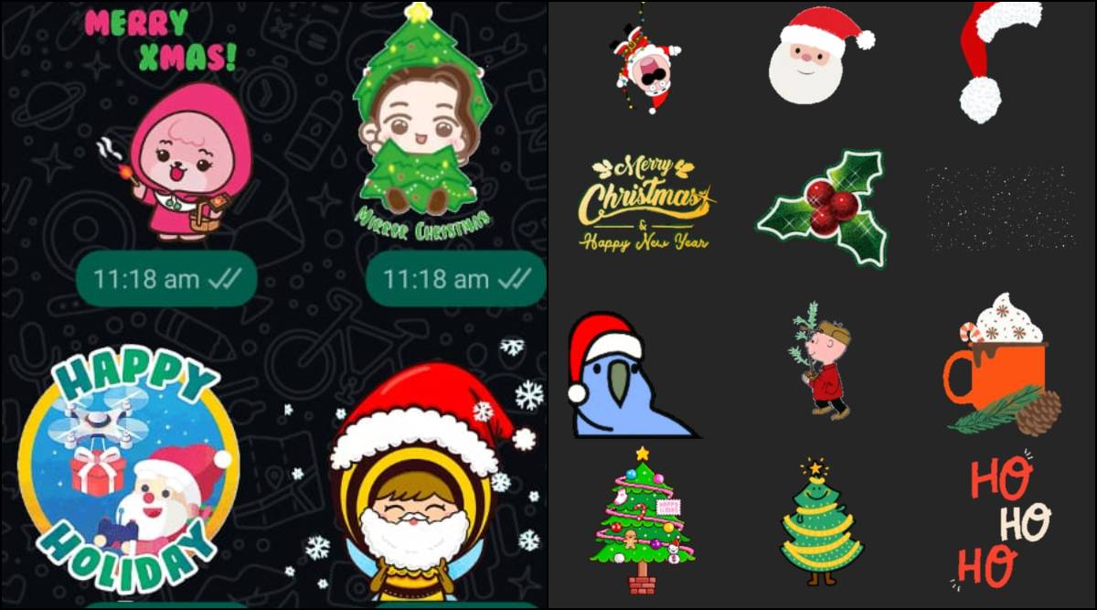 How to send Merry Christmas stickers on WhatsApp, Instagram ...