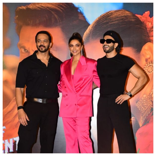 Rohit Shetty, Deepika Padukone, Ranveer Singh
