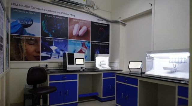 Earlier in August this year, IISc Bangalore and CELLINK had announced their partnership to set up the CoE after a memorandum of understanding (MoU) was signed to formalise the collaboration on August 18. (Express photo)