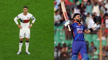 You are for me the greatest of all time': Virat Kohli pays tribute to  Cristiano Ronaldo | Sports News,The Indian Express