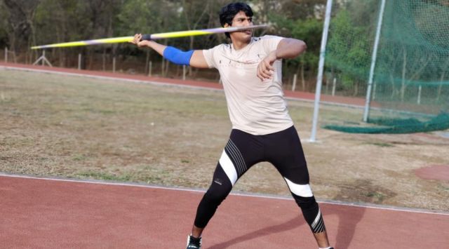 Manu DP practicing javelin.