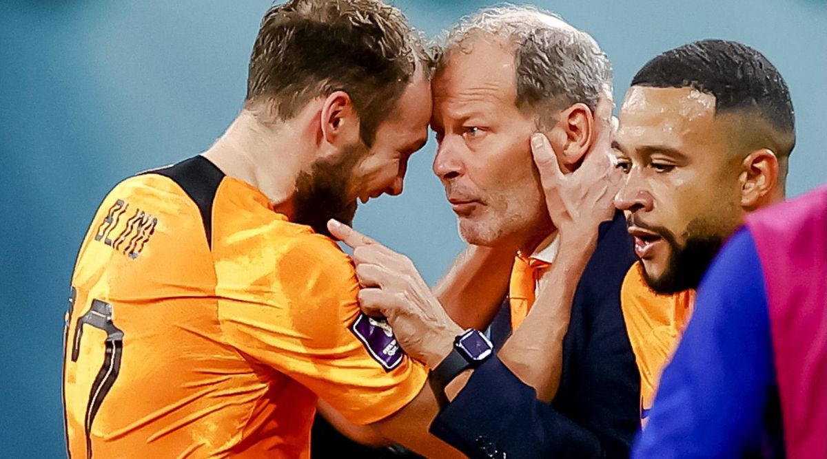 A father-son emotional moment at Dutch dugout and why was Daley Blind thinking about shoes after his goal? | Sports News,The Indian Express