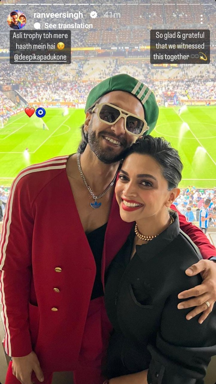 Deepika Padukone looked fashionable as she made history at the FIFA finals