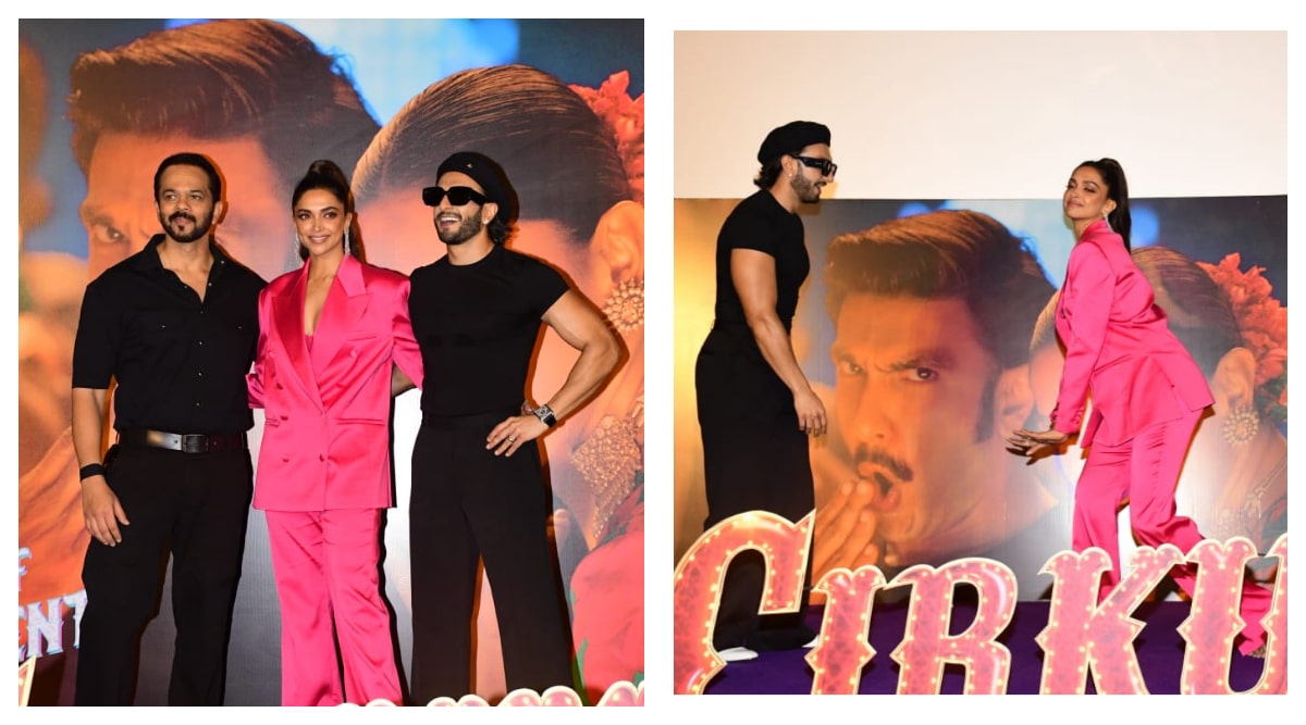 Ranveer Singh Deepika Padukone And Rohit Shetty Launch Cirkus Song Current Laga Re