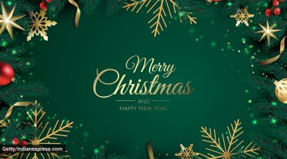 merry christmas 2022 and happy new year 2022 card