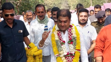 Kandhal Jadeja is a local strongman in Porbandar who completed a hat-trick victory from Kutiyana seat. Express 