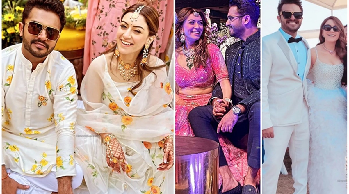 Best photos of happy bride-to-be Hansika Motwani-fiancÃ© Sohael Kathuriya as  they say 'I do' on Sunday | Entertainment Gallery News,The Indian Express