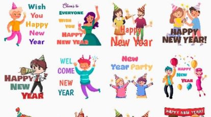 Happy New Year 2023 Wishes Stickers: How to download new year