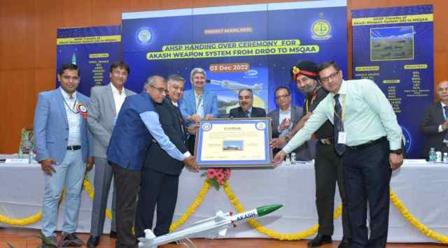Akash is the first state-of-the-art indigenous surface-to-air missile system which has been with the armed forces for nearly a decade. (Express Photo)