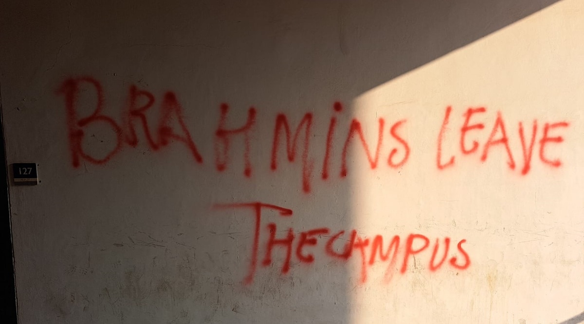 The Acting Registrar issued a notice on Thursday evening stating that the Dean, School of International Studies, and the Grievances Committee have been asked to inquire and submit a report to the Vice-Chancellor. (Express Photo)