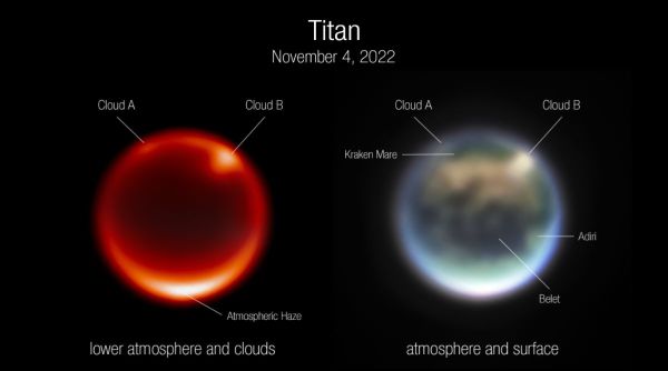 James Webb Space Telescope image | Saturn's moon titan