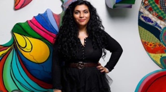 Janavi Mahimtura Folmsbee, marine conservation artist, Aquarius Art Tunnel, art installation on marine life, Houston Airport, aquarium, marine life crisis, climate change, artwork, indian express news