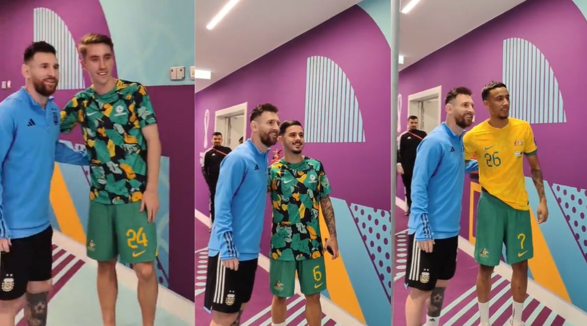 Watch Australia Players Queue Up To Take Selfies With Lionel Messi