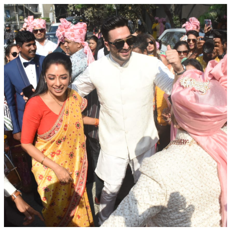 Aly Goni Jasmin Bhasin Hina Khan Attend Kaushal Joshi And Heena Lads Wedding See Photos 