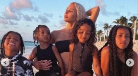 Kim Kardashian, Kim Kardashian news, Kim Kardashian and Kanye West, Kim Kardashian co parenting, Kim Kardashian children, indian express news