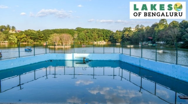 Yediyur lake in Bengaluru South. (Express photo by Jithendra M.)