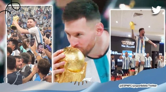 Lionel Messi, Argentina, FIFA World Cup 2022 Qatar, Qatar World Cup, Messi wins World Cup, Argentina vs France, Kylian Mbappe, GOAT, fifa world cup final, viral, trending, Indian Express