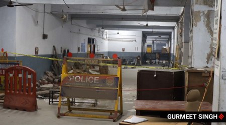 The massive bomb blast in the Ludhiana Court Building last December left one person dead and six others injured. (Express Photo: Gurmeet Singh)