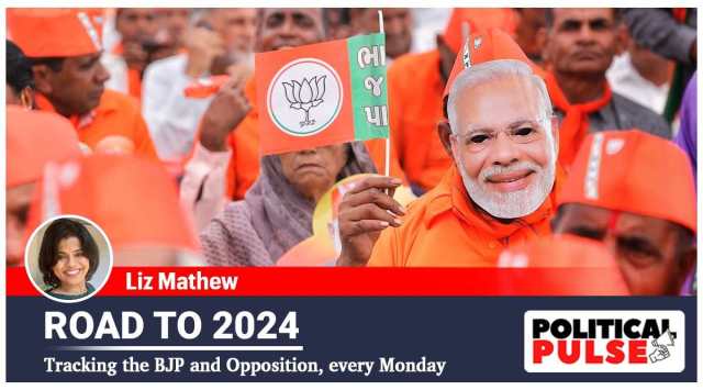 There are no two ways about Modi's contribution to the BJP's seventh successive win in Gujarat. (Express Photo by Nirmal Harindran)